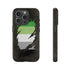 Aromantic Pride Flag Ripped Reveal Tough Case
