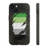 Aromantic Pride Flag Ripped Reveal Tough Case