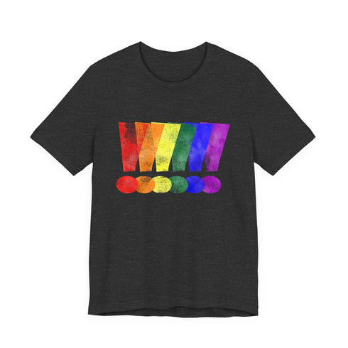 Loud & Proud Grunge Custom Pride Exclamation Premium Tee