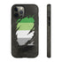 Aromantic Pride Flag Ripped Reveal Tough Case
