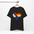 8-Bit Love Pixel Heart Custom Pride Flag Tee
