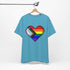 8-Bit Love Pixel Heart Custom Pride Flag Tee