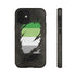 Aromantic Pride Flag Ripped Reveal Tough Case