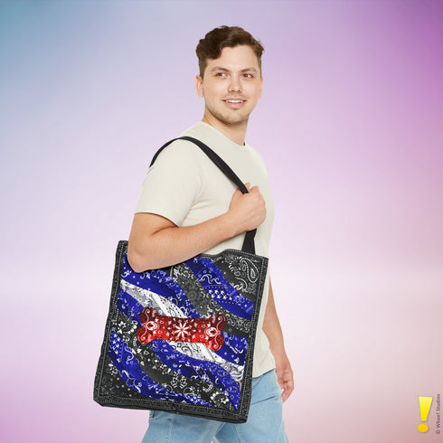 Puppy Pride Waves Tote Bag