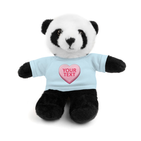 Personalized Candy Heart Stuffed Animal with Tee