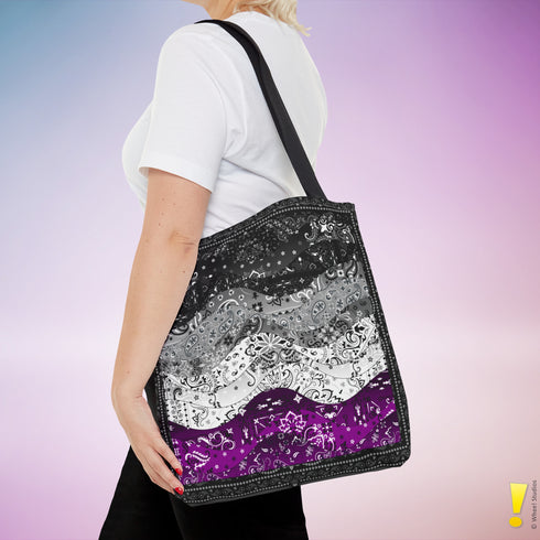 Asexual Pride Waves Tote Bag