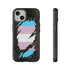 Transgender Pride Flag Ripped Reveal Tough Case