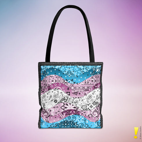 Transgender Pride Waves Tote Bag