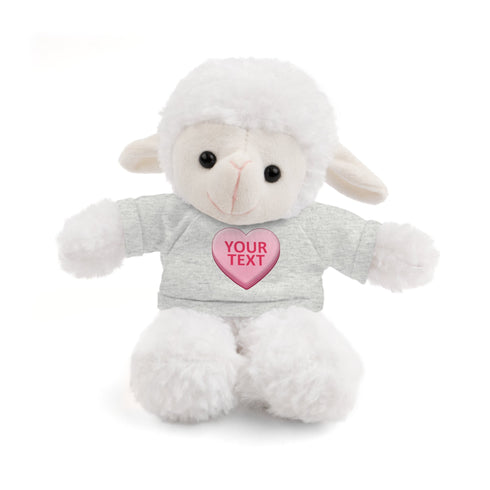 Personalized Candy Heart Stuffed Animal with Tee
