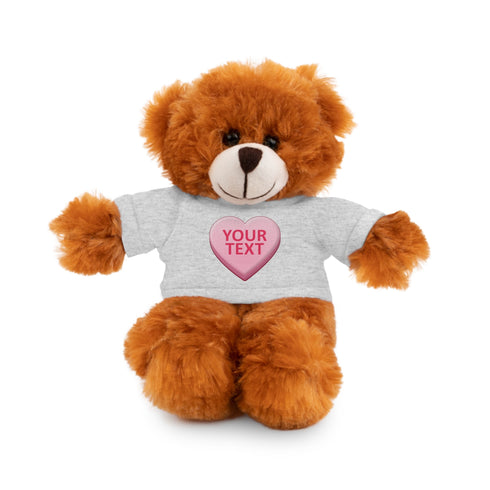 Personalized Candy Heart Stuffed Animal with Tee