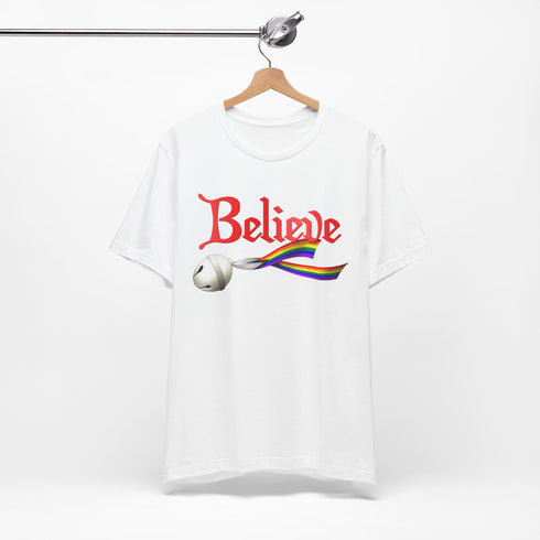 Custom Pride Believe Jingle Bell T-Shirt