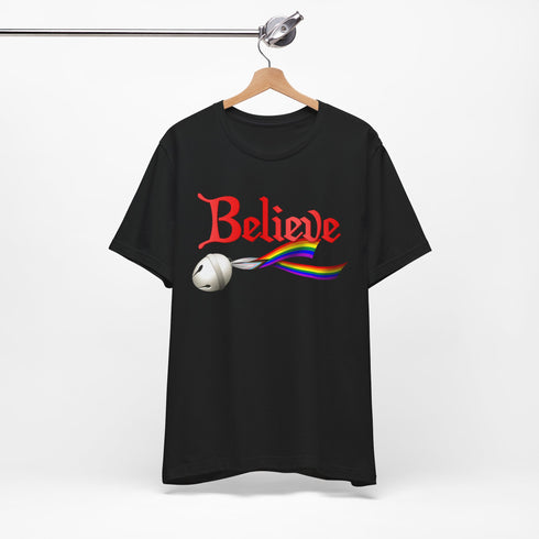Custom Pride Believe Jingle Bell T-Shirt
