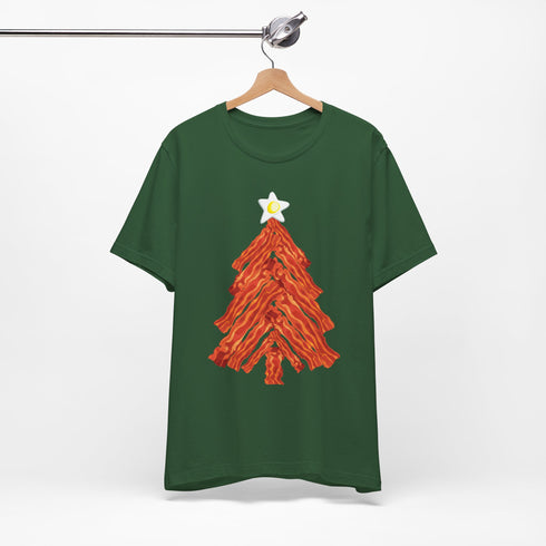 Merry & Meaty Bacon Christmas Tree Tee