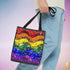 LGBTQ Rainbow Pride Waves Tote Bag