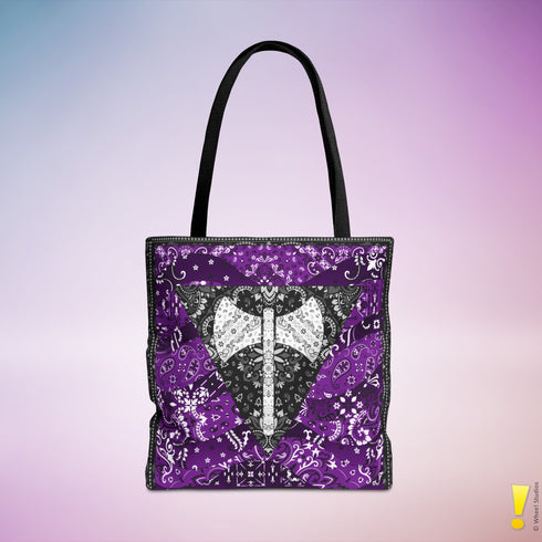 Lesbian Labrys Pride Waves Tote Bag