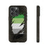 Aromantic Pride Flag Ripped Reveal Tough Case