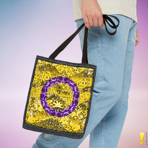 Intersex Pride Waves Tote Bag