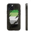 Aromantic Pride Flag Ripped Reveal Tough Case