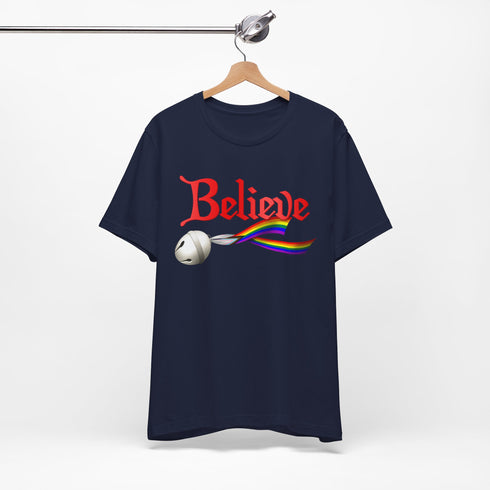 Custom Pride Believe Jingle Bell T-Shirt