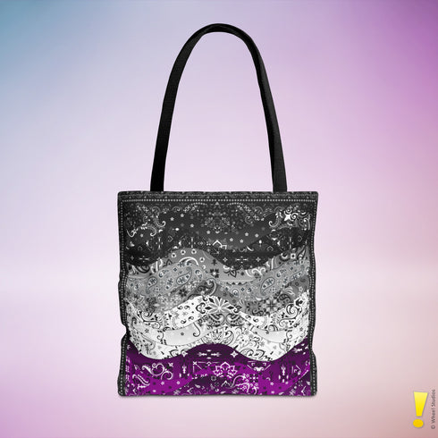 Asexual Pride Waves Tote Bag