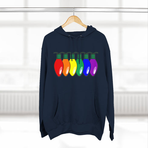 Merry & Bright Custom Pride Lights Hoodie