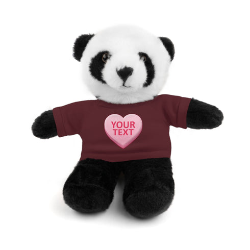 Personalized Candy Heart Stuffed Animal with Tee