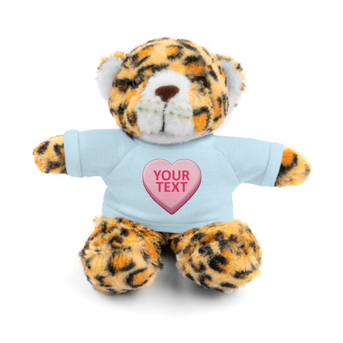 Personalized Candy Heart Stuffed Animal with Tee