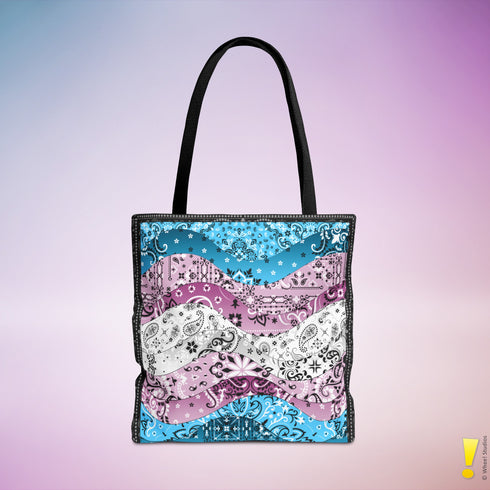 Transgender Pride Waves Tote Bag