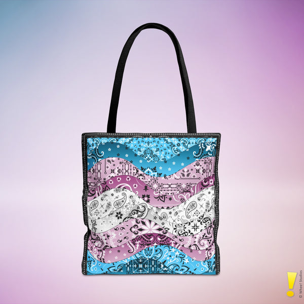 Transgender Pride Waves Tote Bag