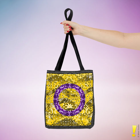 Intersex Pride Waves Tote Bag