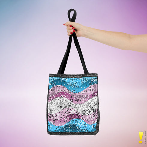 Transgender Pride Waves Tote Bag