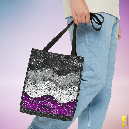 Asexual Pride Waves Tote Bag