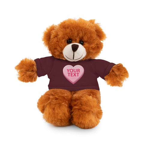Personalized Candy Heart Stuffed Animal with Tee