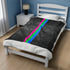 Grunge Polysexual Pride Flag Stripe Velveteen Plush Blanket
