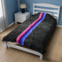 Grunge Omnisexual Pride Flag Stripe Velveteen Plush Blanket