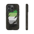 Aromantic Pride Flag Ripped Reveal Tough Case