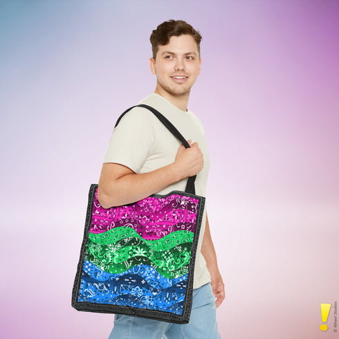 Polysexual Pride Waves Tote Bag