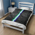 Grunge Gay Male Pride Flag Stripe Velveteen Plush Blanket