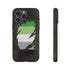 Aromantic Pride Flag Ripped Reveal Tough Case