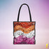 Lesbian Pride Waves Tote Bag