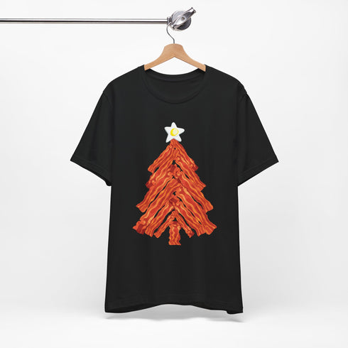 Merry & Meaty Bacon Christmas Tree Tee