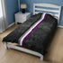 Grunge Asexual Pride Flag Stripe Velveteen Plush Blanket