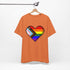 8-Bit Love Pixel Heart Custom Pride Flag Tee