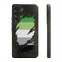 Aromantic Pride Flag Ripped Reveal Tough Case