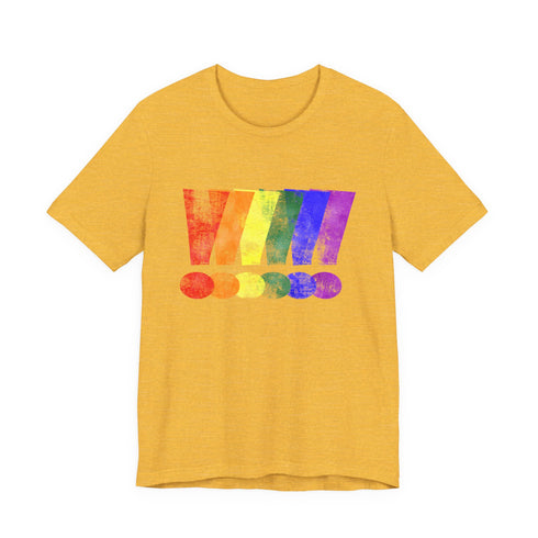 Loud & Proud Grunge Custom Pride Exclamation Premium Tee