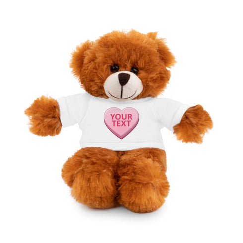 Personalized Candy Heart Stuffed Animal with Tee