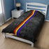 Grunge Philly LGBTQ Pride Flag Stripe Velveteen Plush Blanket