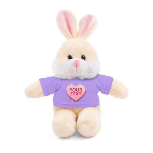 Personalized Candy Heart Stuffed Animal with Tee