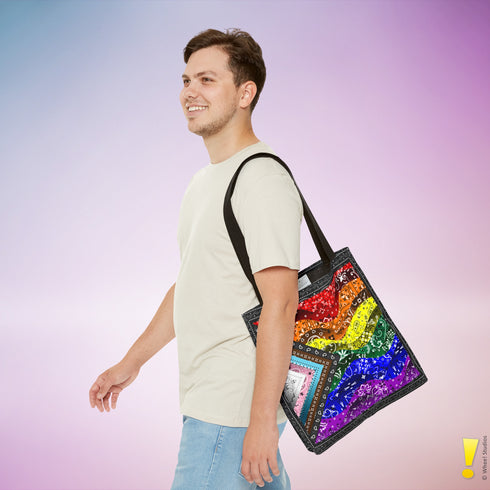 LGBTQ Progress Pride Waves Tote Bag