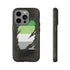 Aromantic Pride Flag Ripped Reveal Tough Case